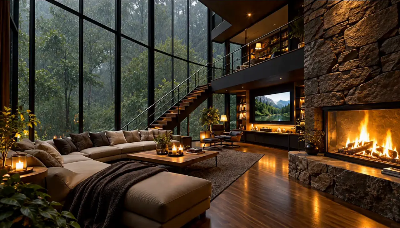 Glass House, Rain, a room in migg (FOREST · KARUIZAWA)